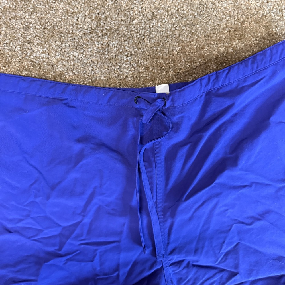 L.L. Bean SunSmart Shorts Women Large Royal Blue Mesh Lined High Rise Drawstring - Picture 2 of 10